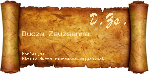 Ducza Zsuzsanna névjegykártya